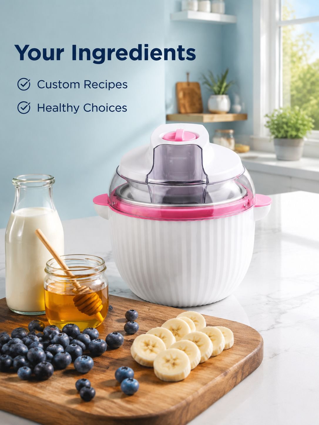 Home Small Fully Automatic Ice Cream Maker