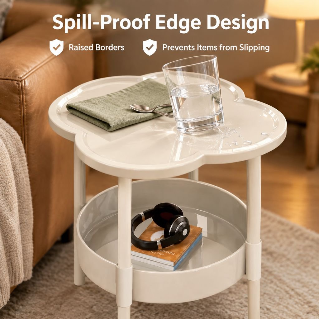 Cozy Floral Modern Minimalist Coffee Table