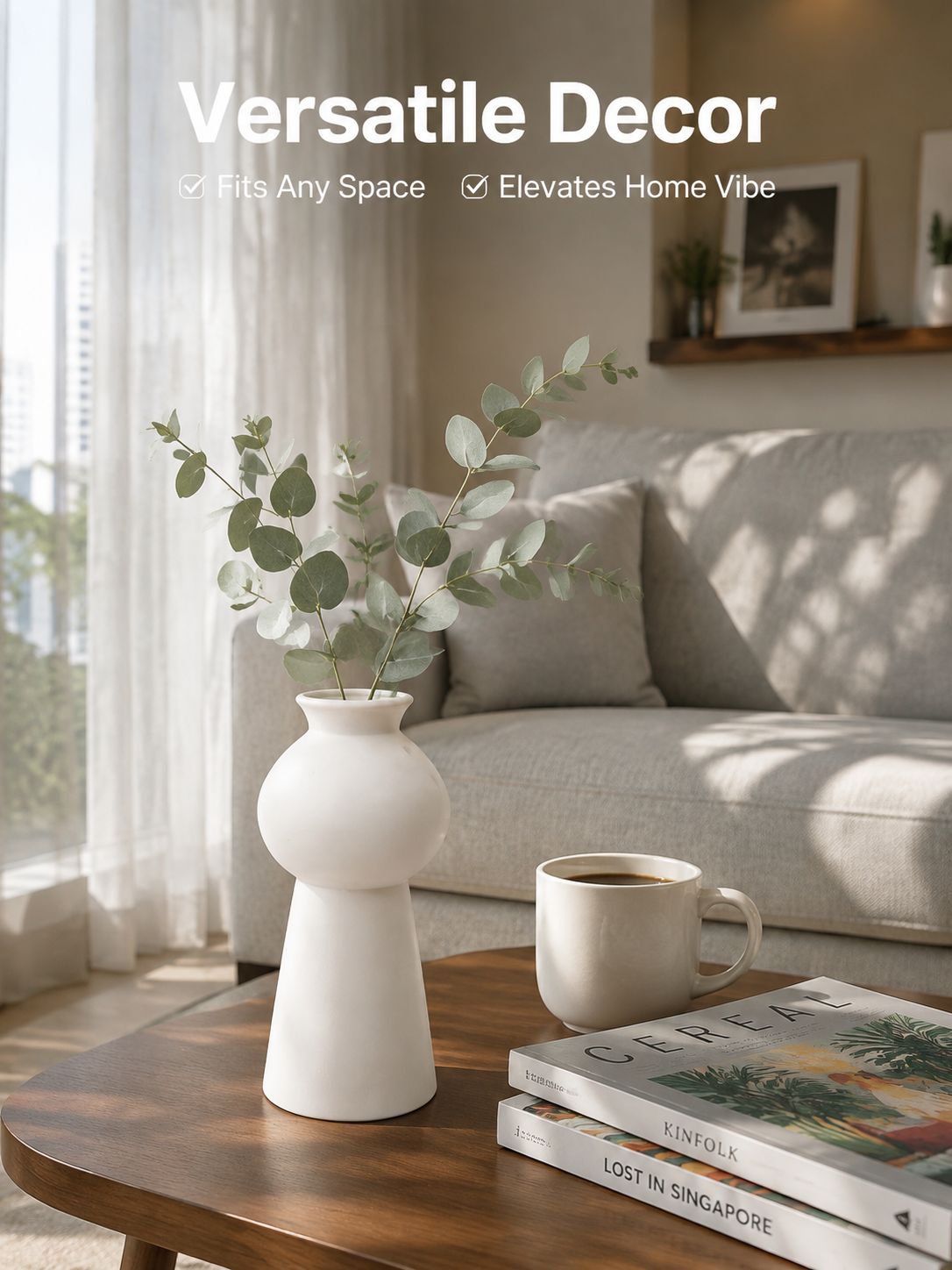 Minimalist Tabletop Floral Display