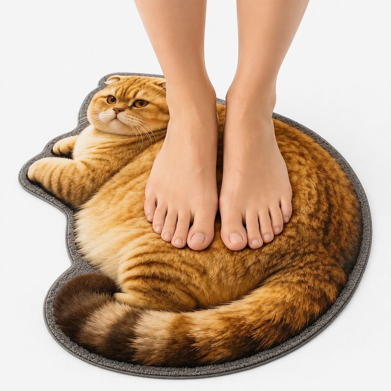 JMY-Cat Diatom Mud Absorbent, Non-Slip, Wear-Resistant Irregularly Shaped Bathroom Mat