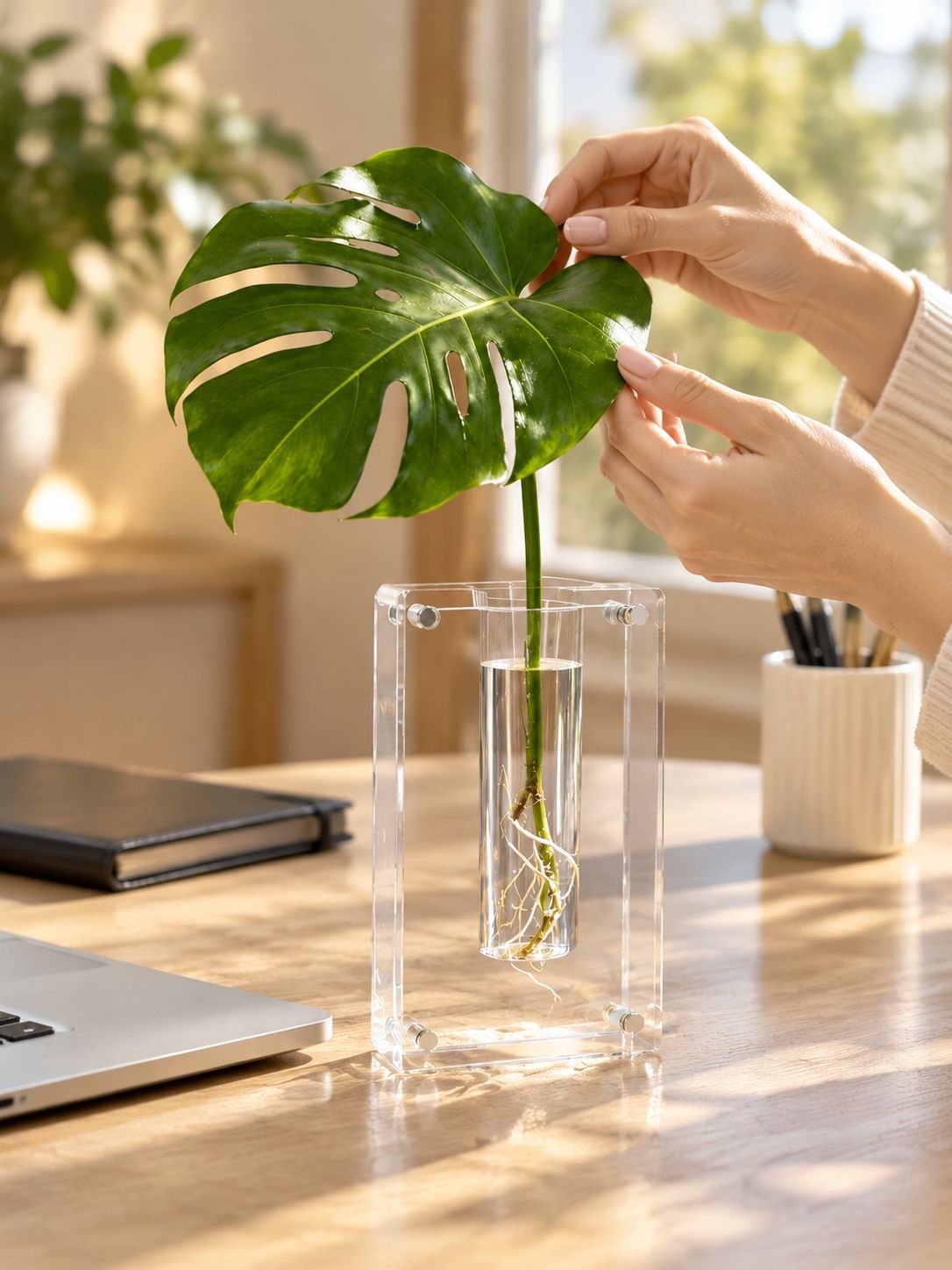 Maceta de agua para flores