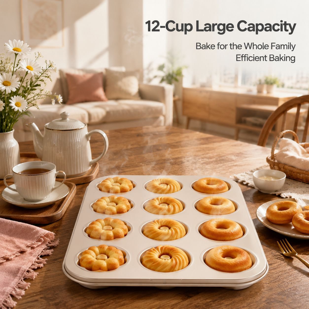 Multi-size Non-stick Donut Cupcake Baking Mold Tray