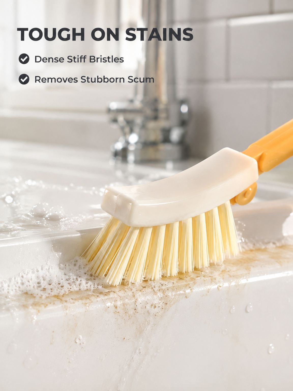 Foldable No-Dead-Angle Triangle Cleaning Brush