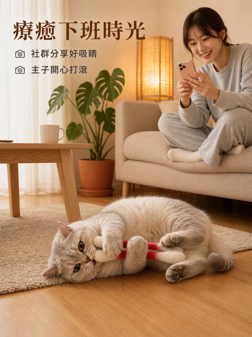 超大棉籤貓玩具含貓薄荷