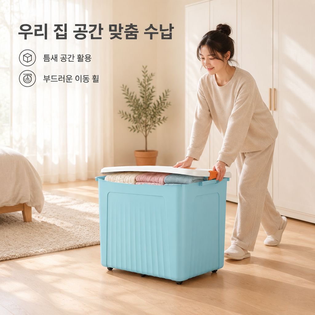 다기능 대형 가정용 옷 정리함 장난감 수납박스