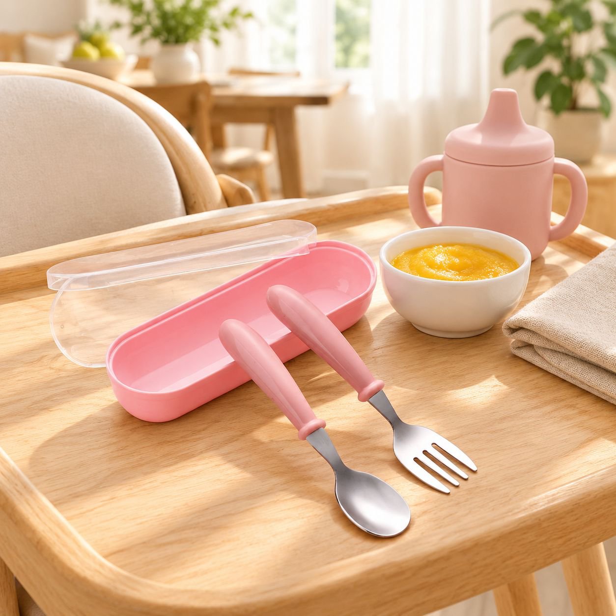 Stainless Steel Children's Tableware Set