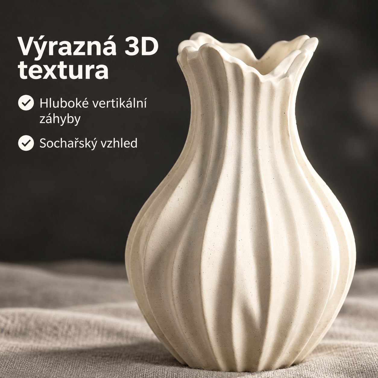 Ručně vyráběná keramická váza na květiny