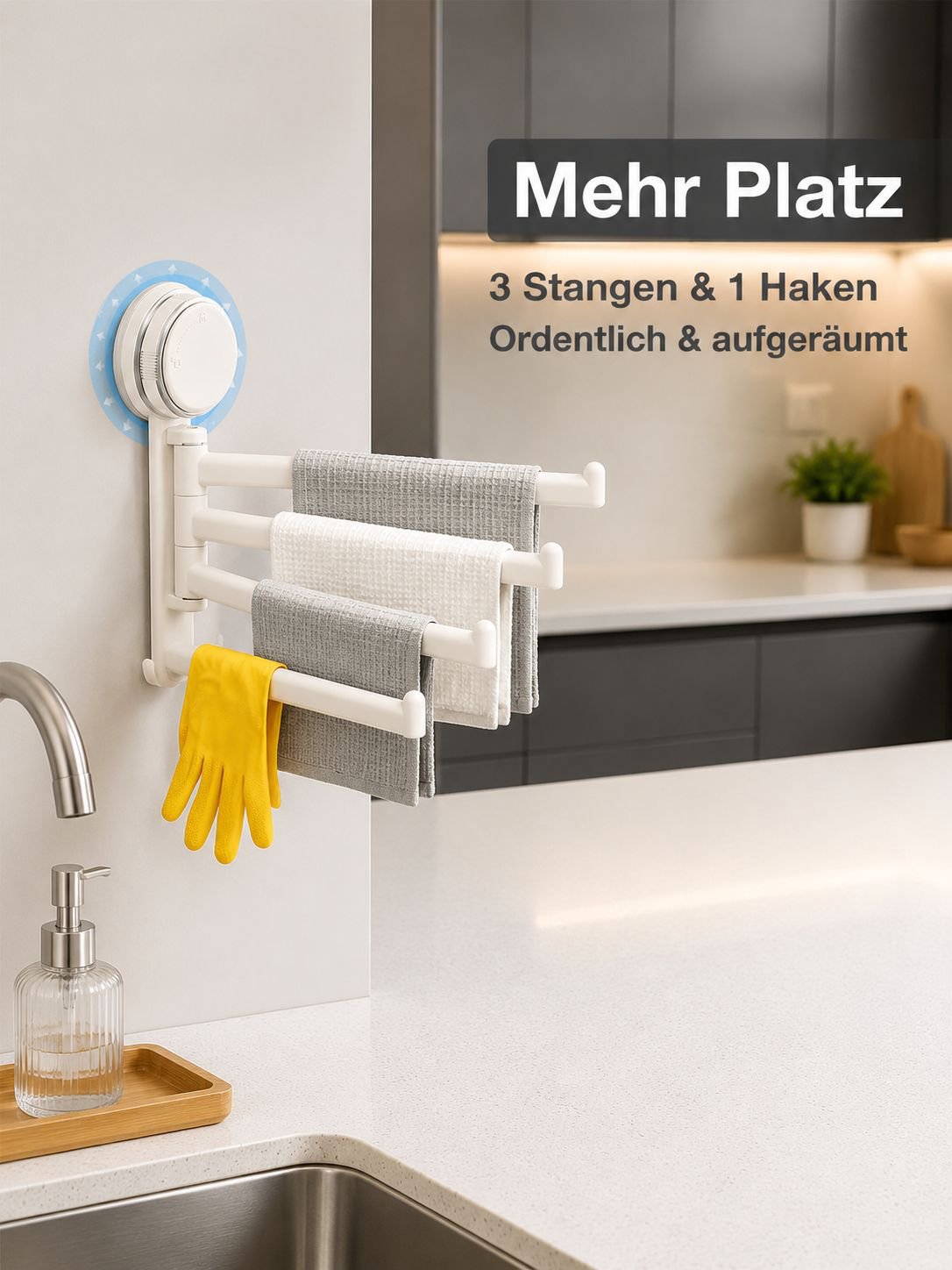 Rotierbares Küchen-Abtropfregal