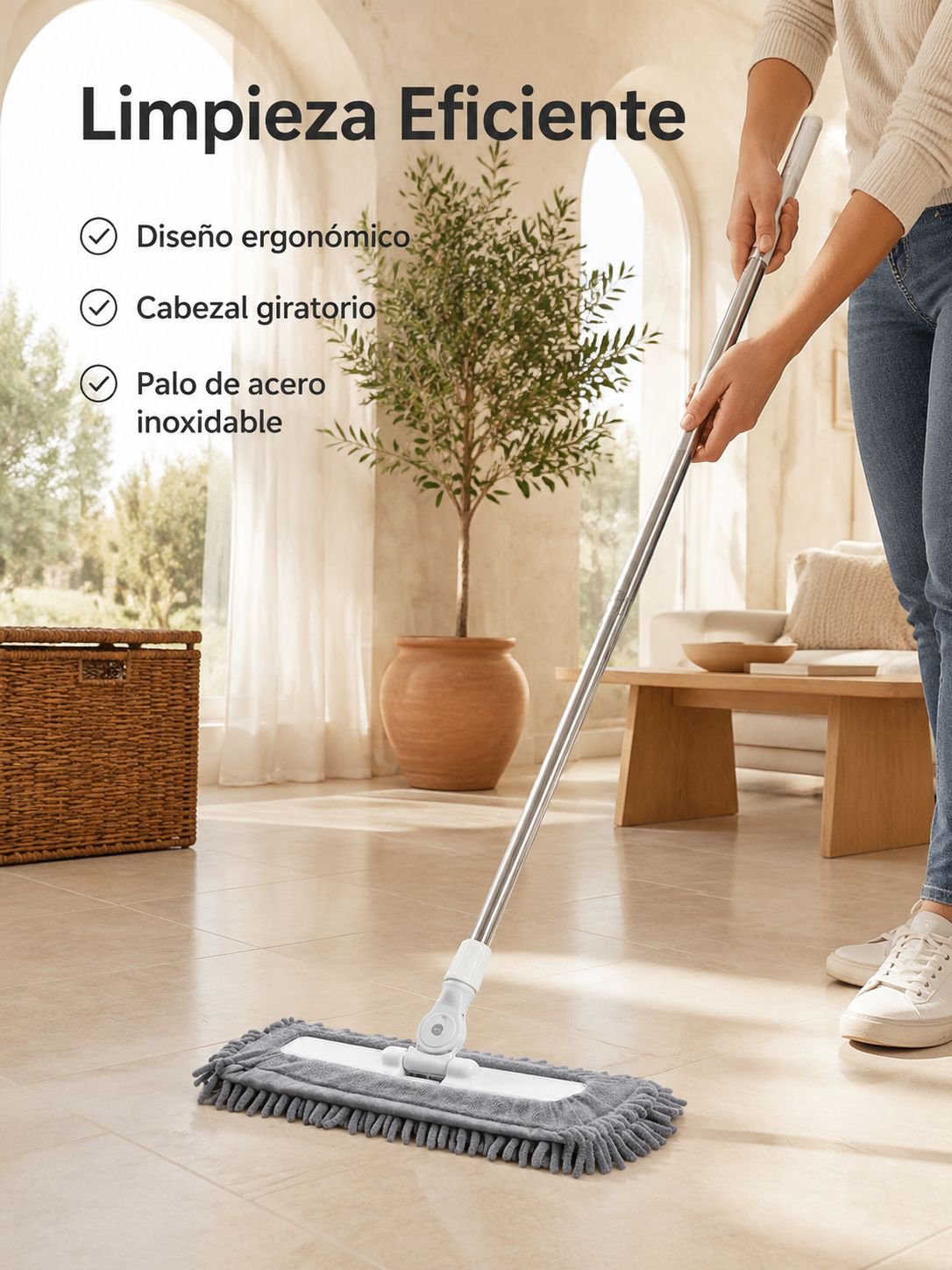 Mopa plana para el hogar