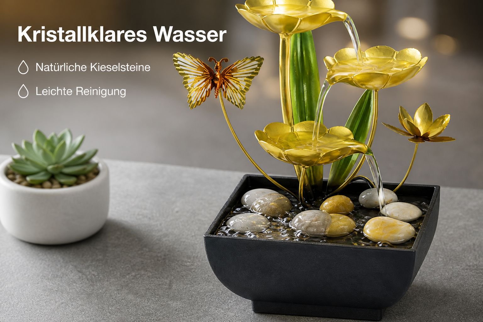 Zirkulierende Wasserdekoration