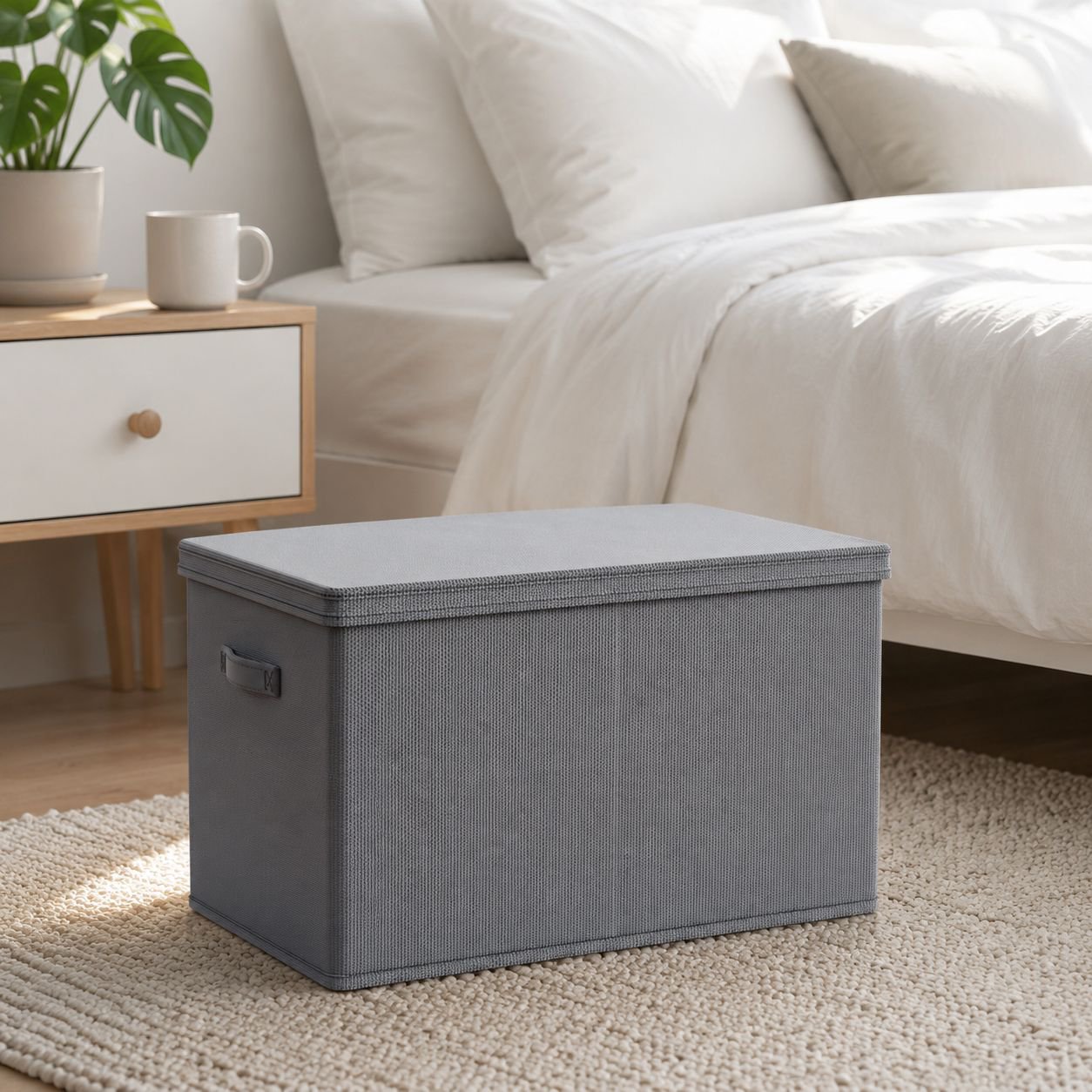 Extra Large Foldable Fabric Storage Bin Closet Organizer