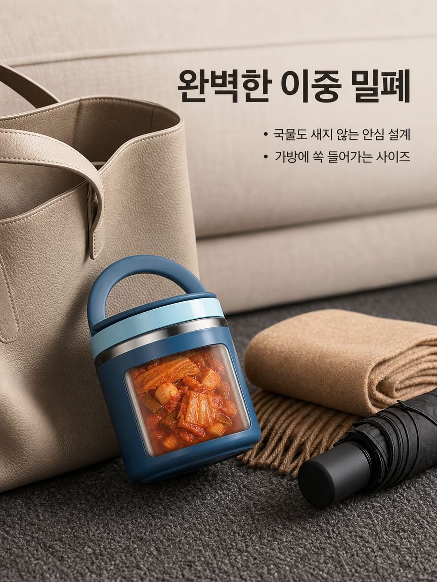 다층 대용량 휴대용 보온 도시락