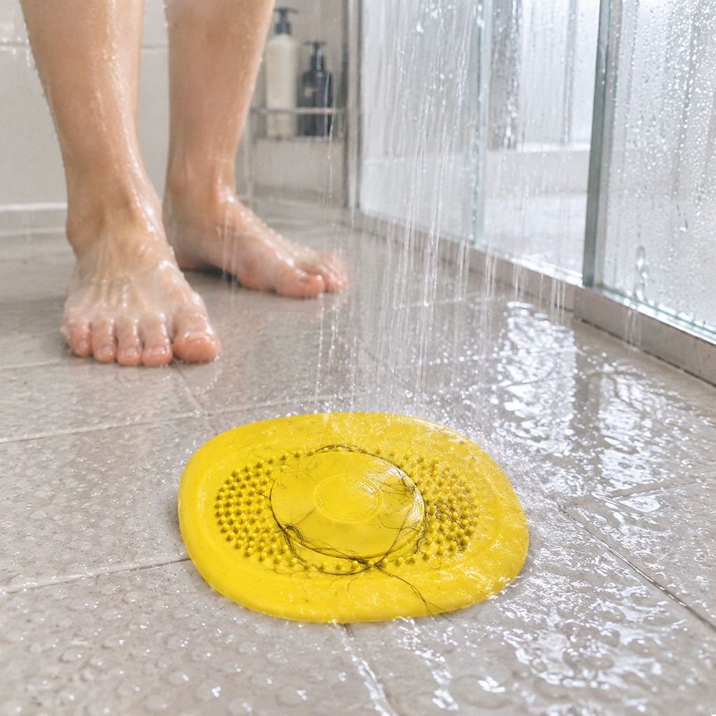 プッシュボタン式排水口カバー