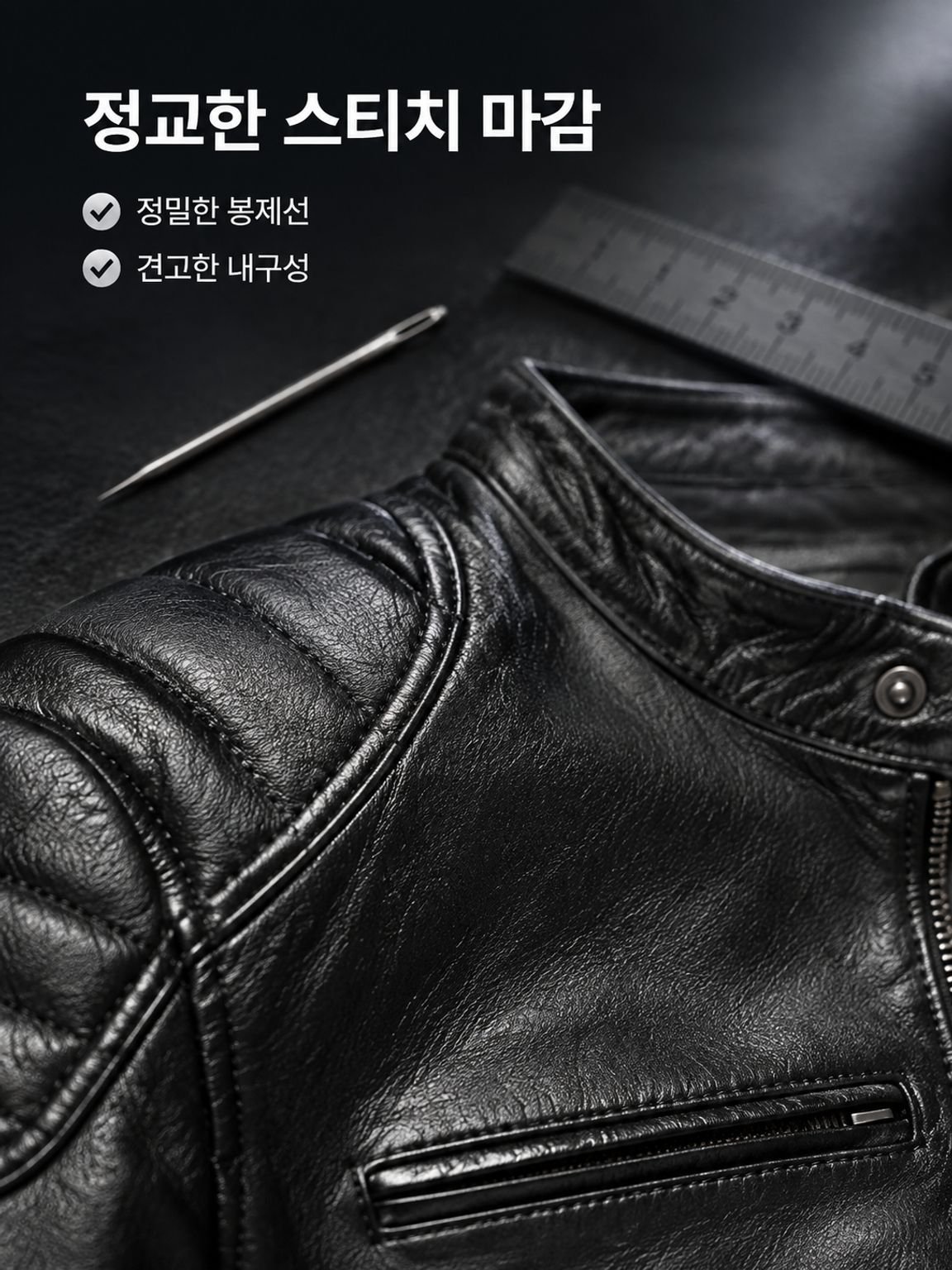 캐주얼룩에 어울리는 남성 가죽 외투 코디