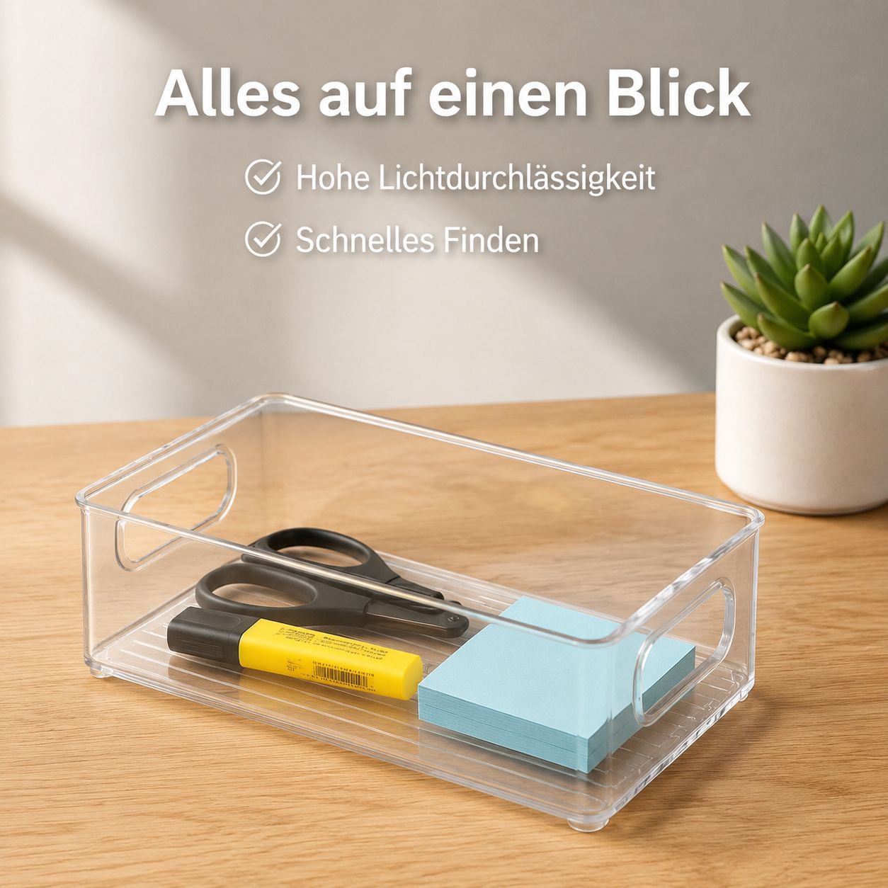 Transparenter Acryl-Schreibtischorganizer