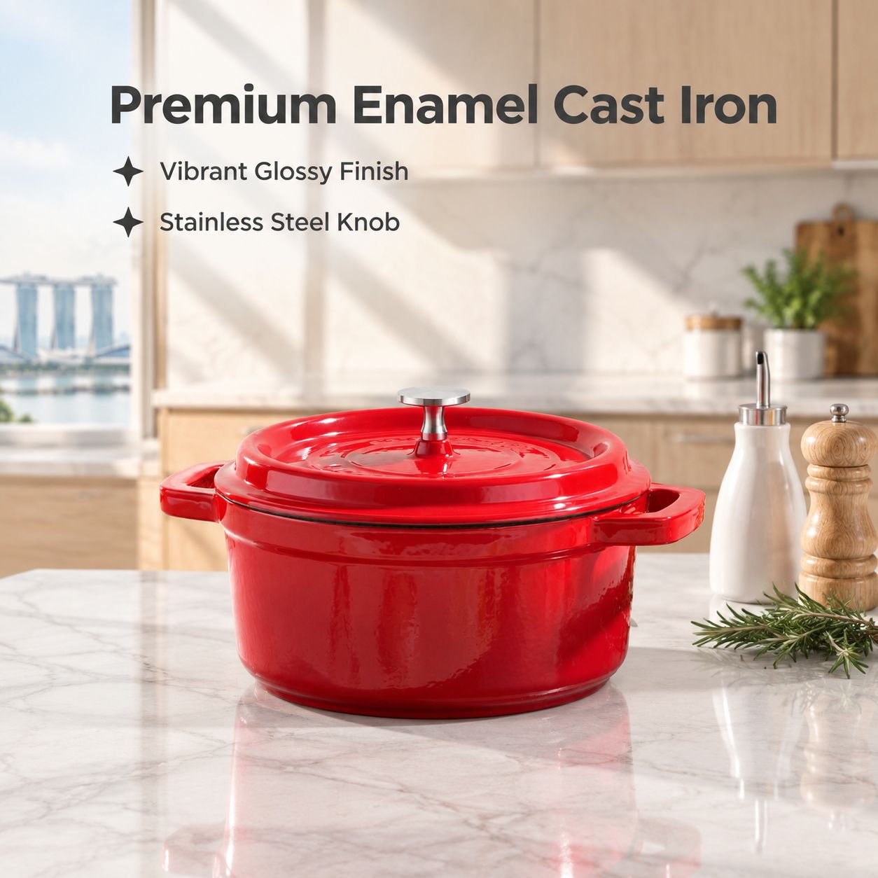 Durable Enamel Coated Pan