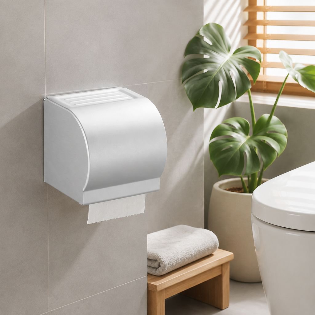 穴あけ不要防水バスルームマットトイレットペーパーホルダー