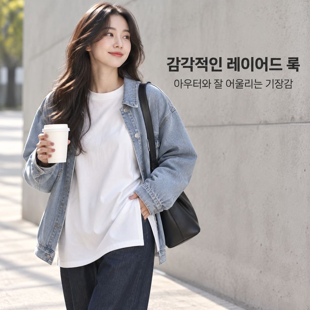 가을 트임 단색 긴팔 티셔츠 여성 패션 이너웨어 한류 스타일 학생 외출용 루즈핏 상의