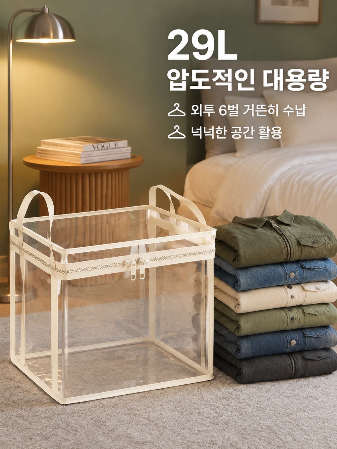 초대용량 투명 수납백