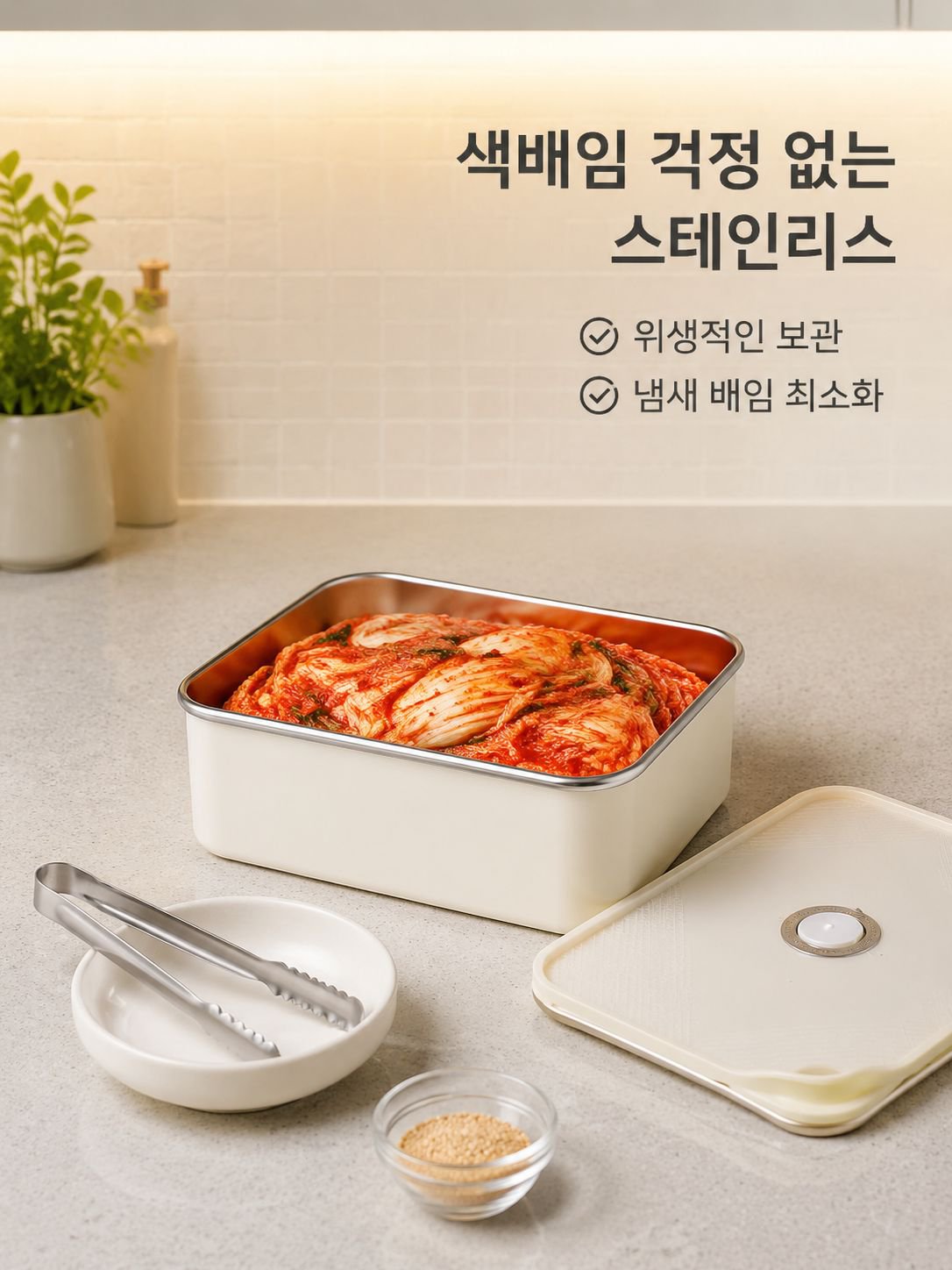 스테인리스강 항균 밀봉 신선함