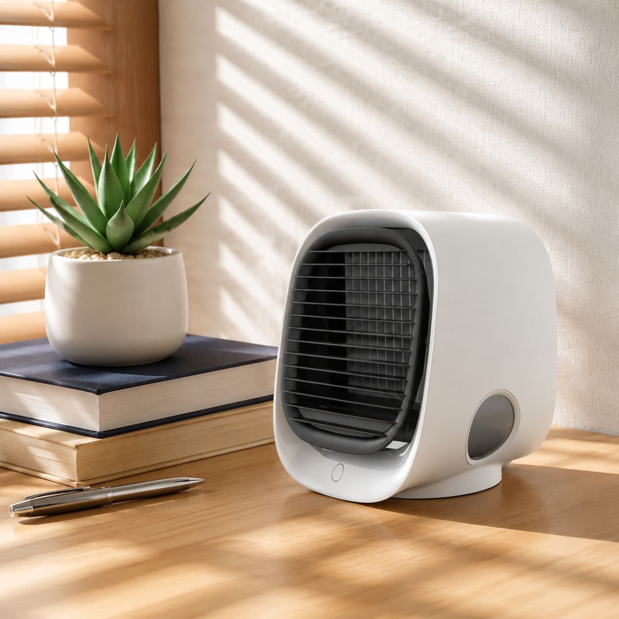 Ventilador de agua multifuncional y silencioso, enfriador portátil recargable para hogar y oficina