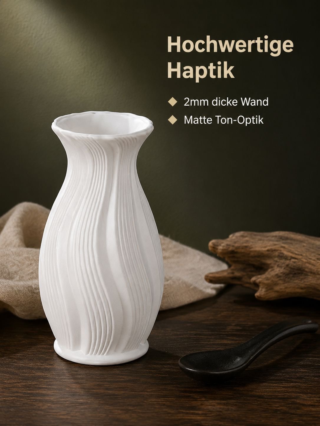 Verkaufsschlager Französische Kunststoffvase mit Farbverlauf Vintage-Kunstblumenvase