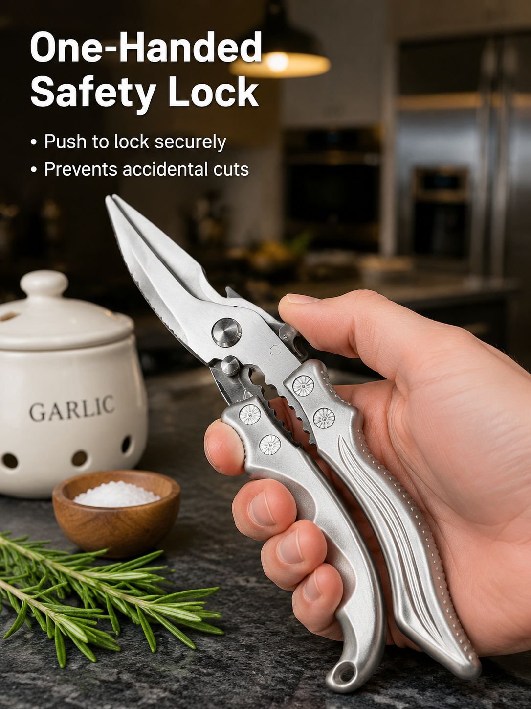 German stainless steel kitchen scissors