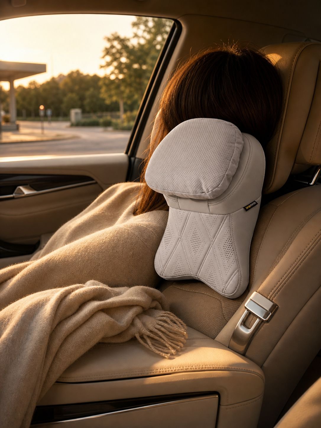 Reposacabezas FEBO instalado en un Mercedes-Benz