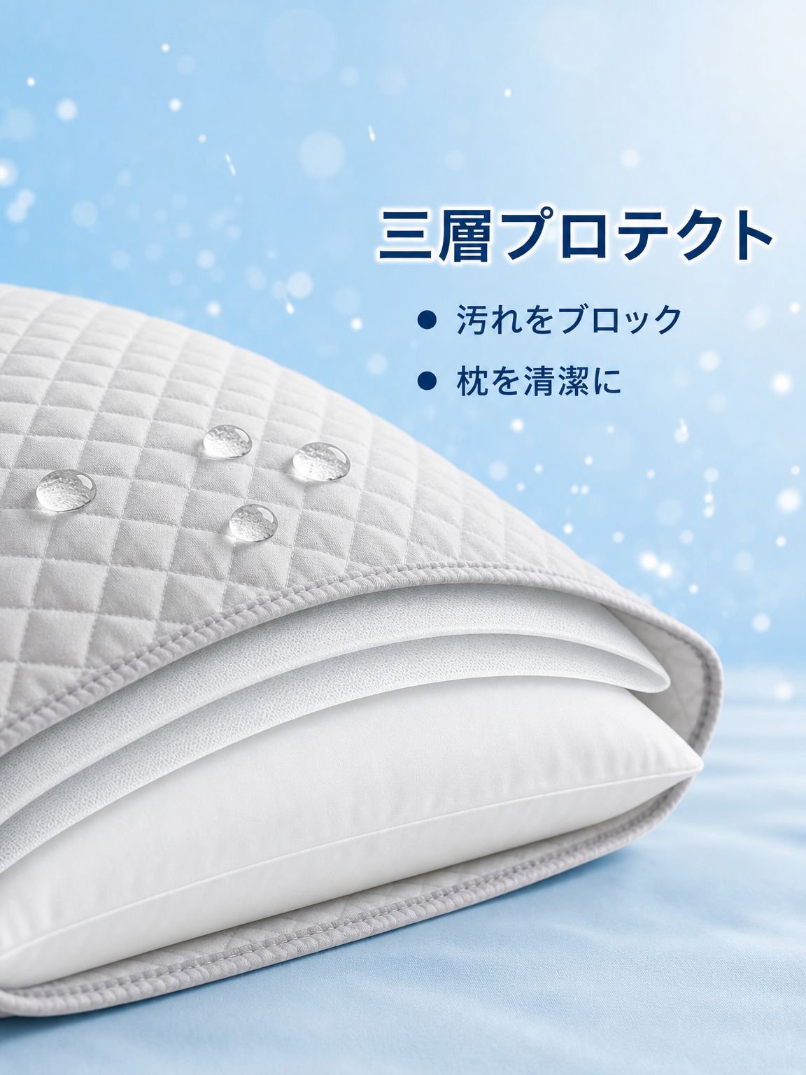枕カバー、枕芯、保護断熱層、耐久性