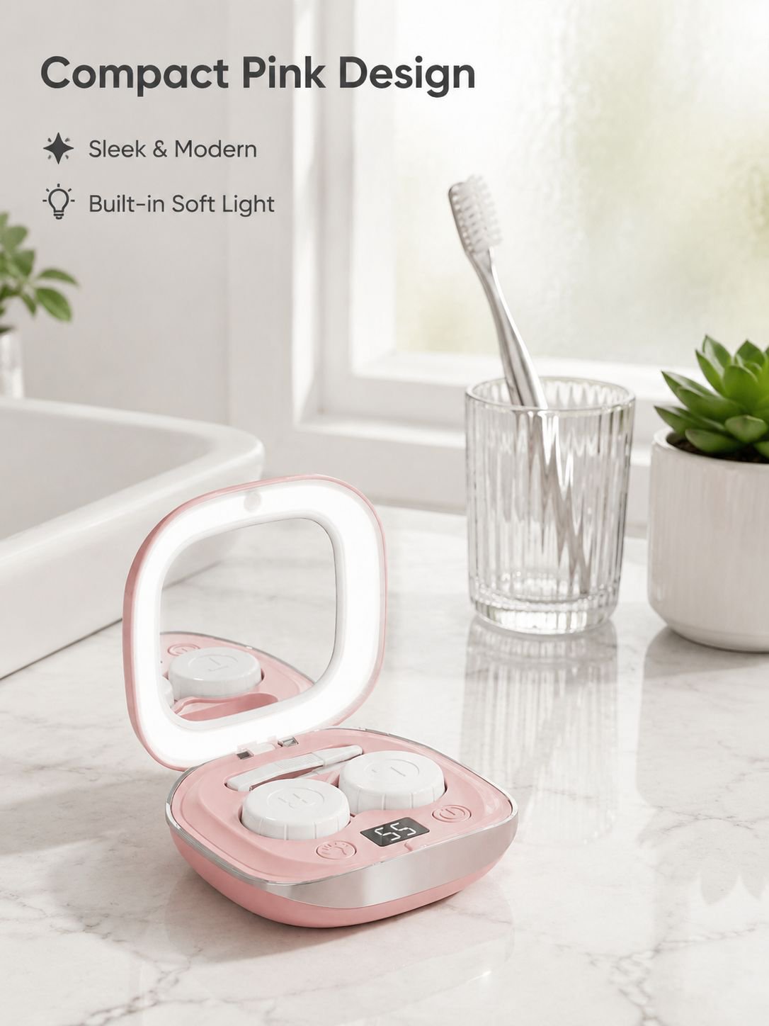 Electric Contact Lens Cleaner for Home Use, Superior to Ultrasonic Devices