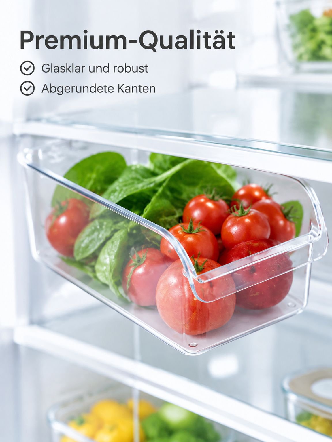 Kühlschrank Organizer für die Aufbewahrung von Eiern und Lebensmitteln