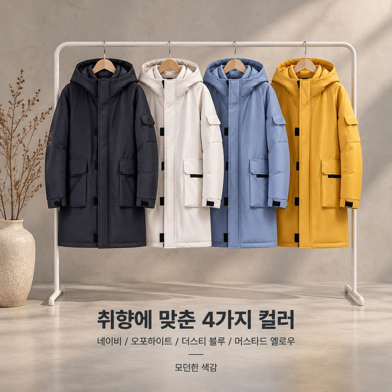 남성 겨울 후드 롱 패딩 점퍼 방한 보온 캐주얼 돕바 자켓