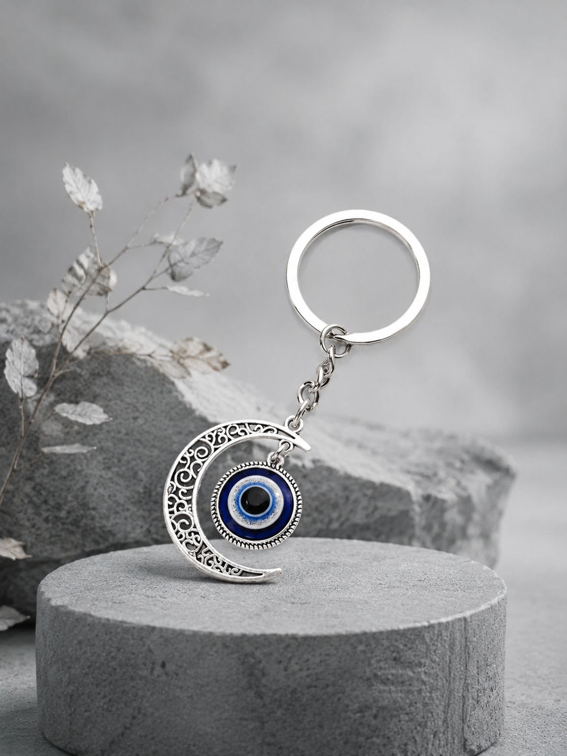 Moon Bodyguard Keychain Swivel Blessing Car Decoration Lucky