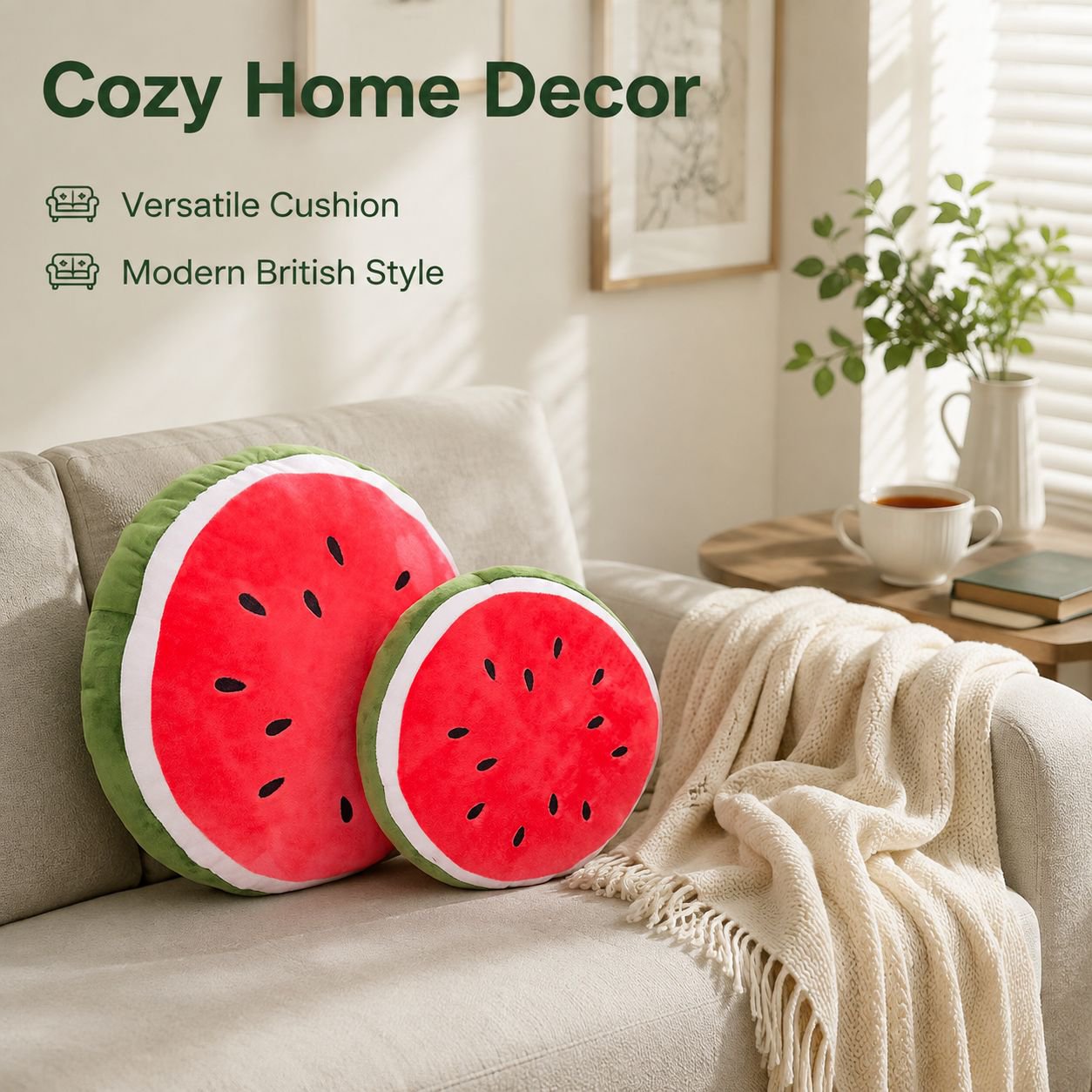 Watermelon Plush Toy Pillow