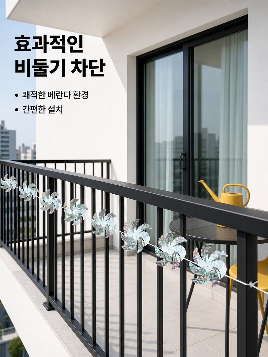 야외 조류 퇴치 바람개비 레이저 반사 회전형 새 쫓는 바람개비 과수원 정원용