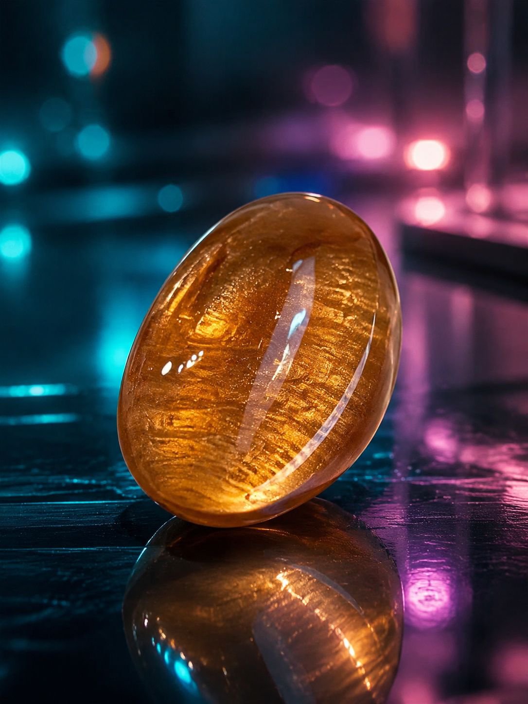 Exaggerated light luxury resin ring for women