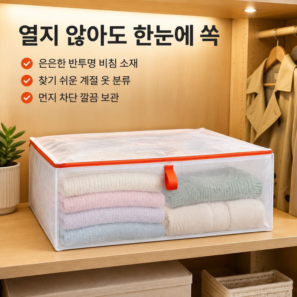 파클라 수납백 옷정리 방수 방습 곰팡이방지 대형 두꺼운 수납함