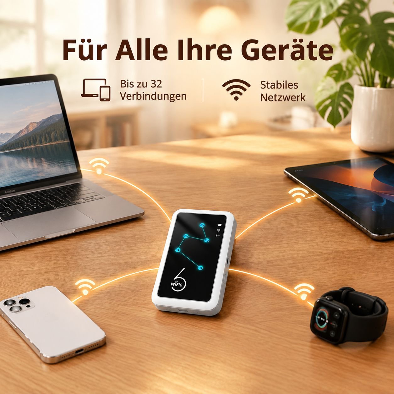 Mobiler WiFi 6 Wireless Router – Unbegrenztes High-Speed-Internet