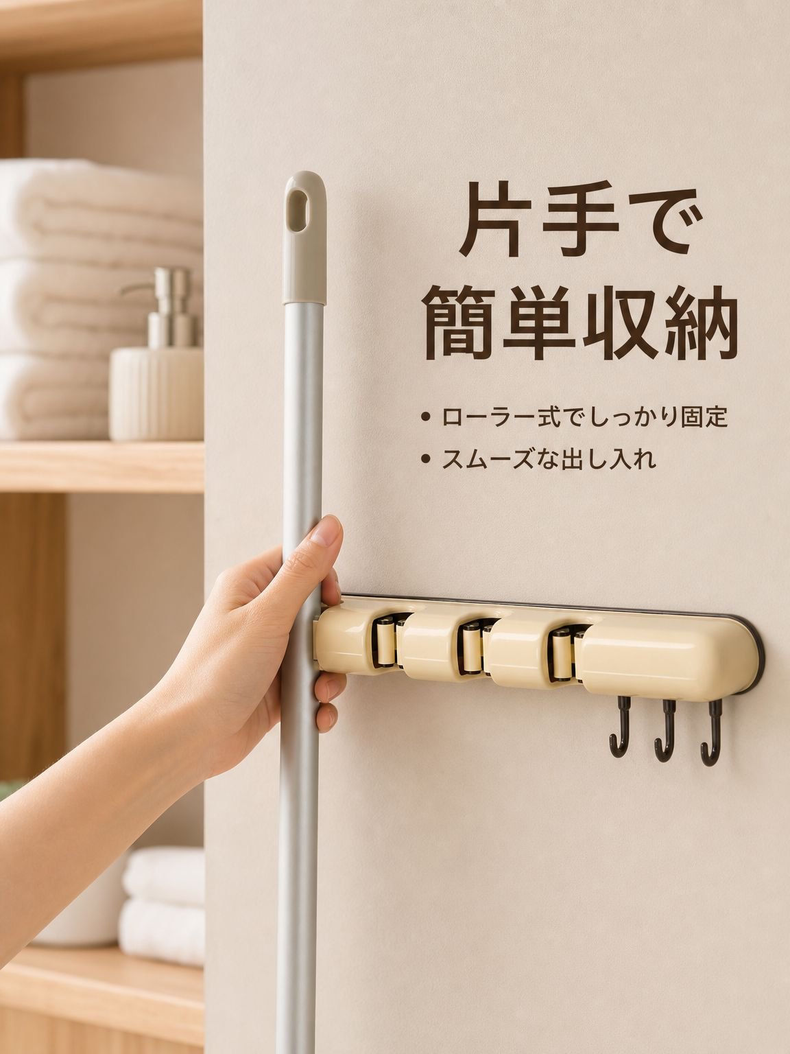 モップ収納ラック
