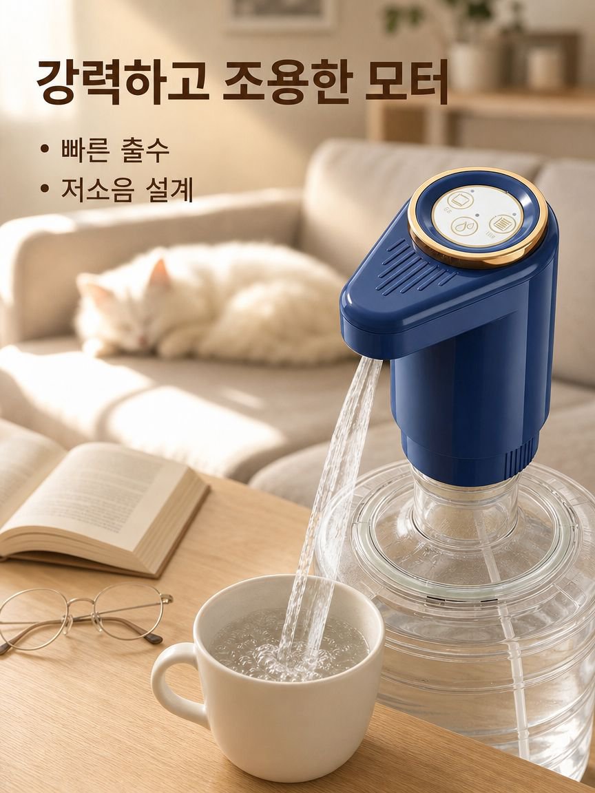 접이식 전동 양수기 휴대용 통형 물 양수 펌프 가정용 소형 흡수기