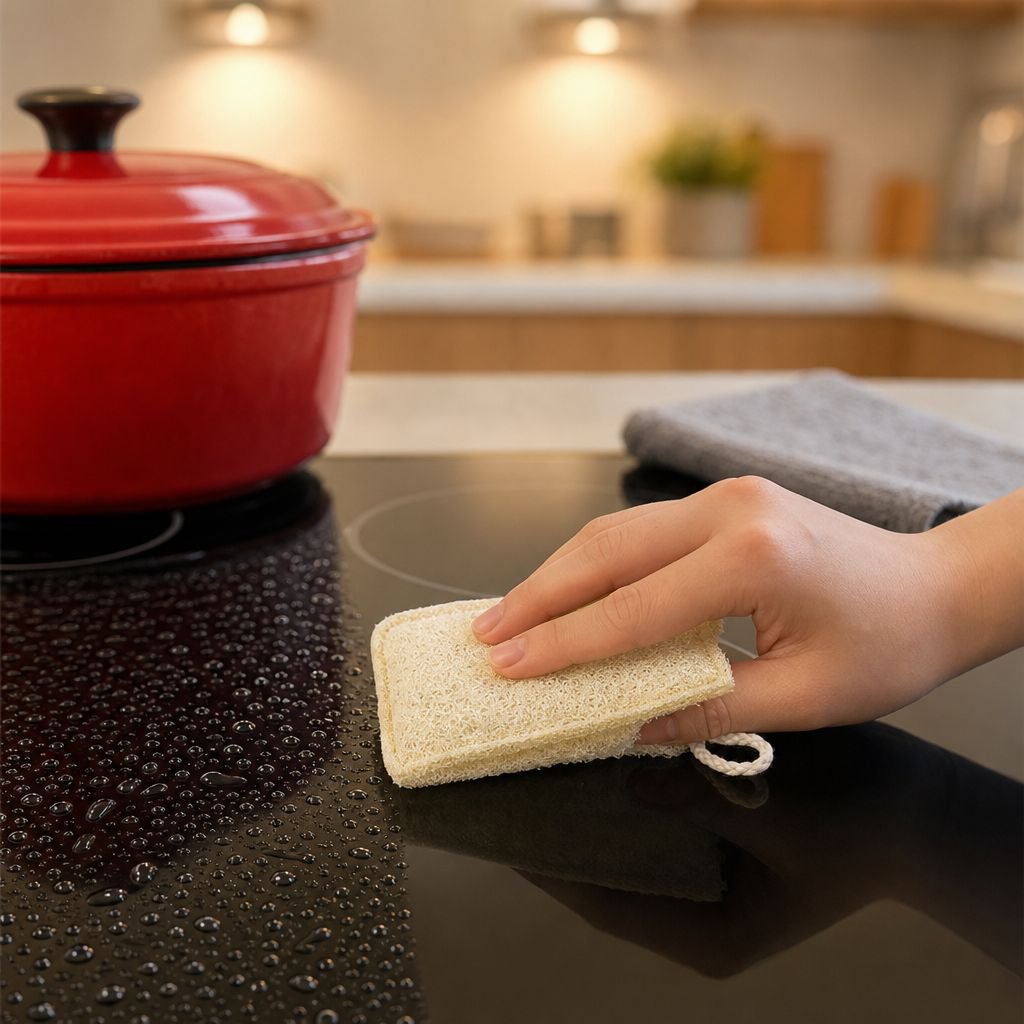 Eco-friendly loofah and cellulose sponge for dishwashing