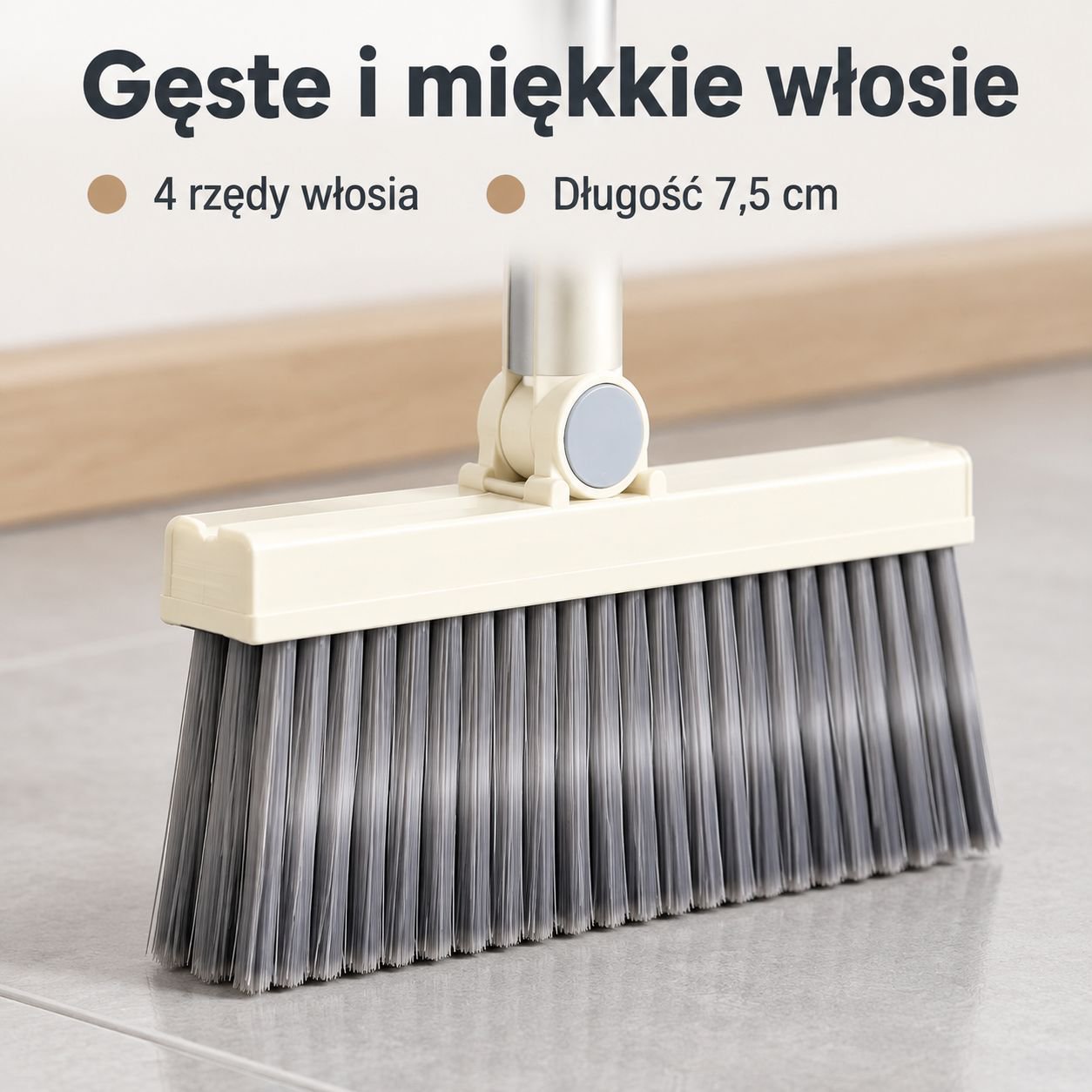 Nowy zestaw domowy: miotła i szufelka