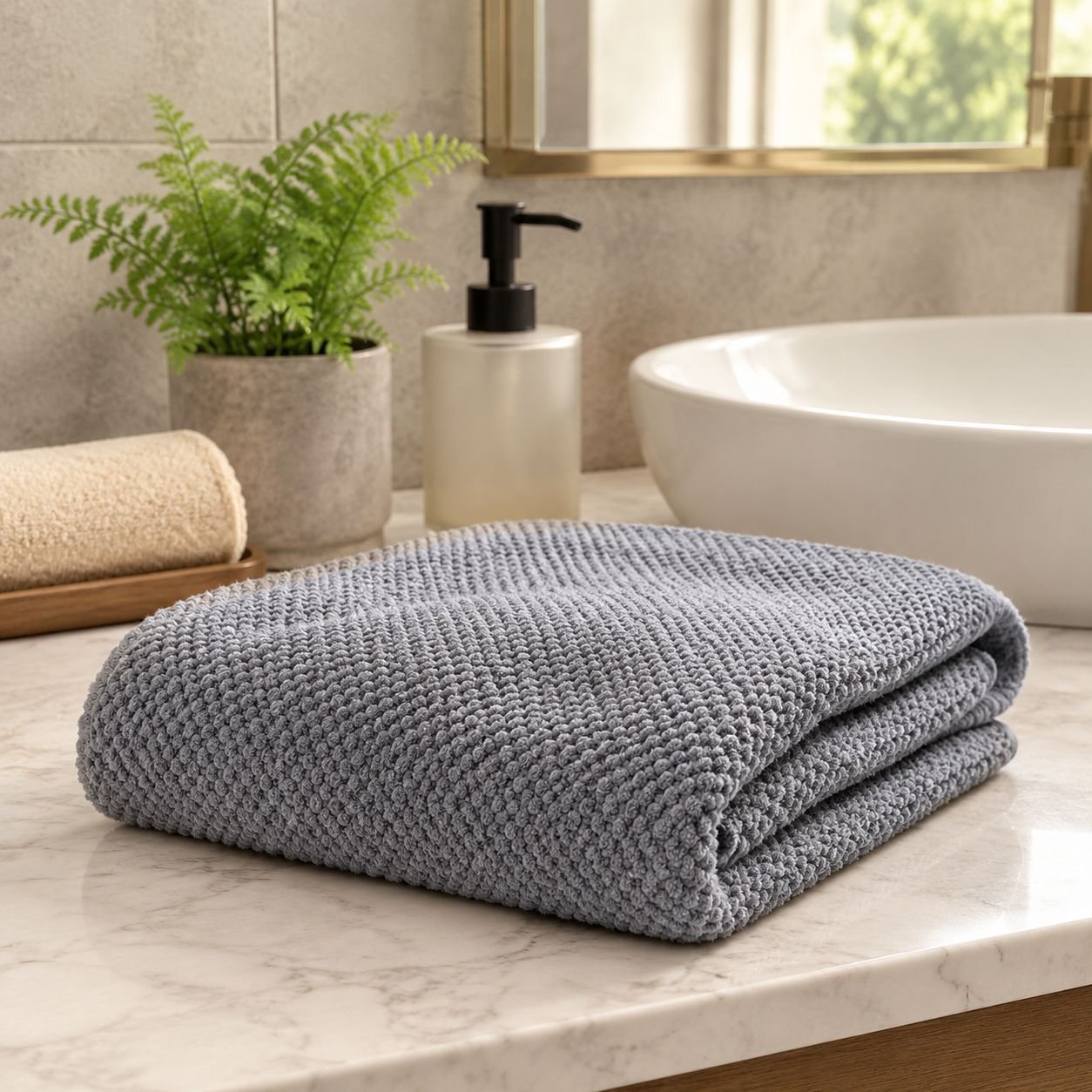 Home Thick Coral Fleece Large Bath Towel, Quick Dry Absorbent, Lint-Free Adult Body Wrap