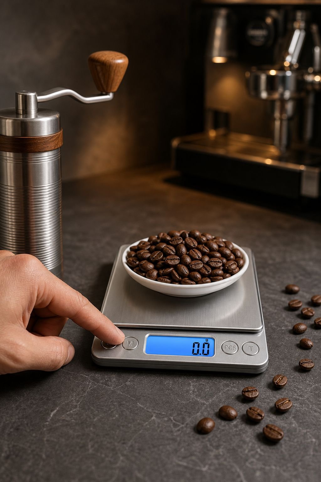 Balanza electrónica multifuncional para cocina doméstica y repostería, acero inoxidable