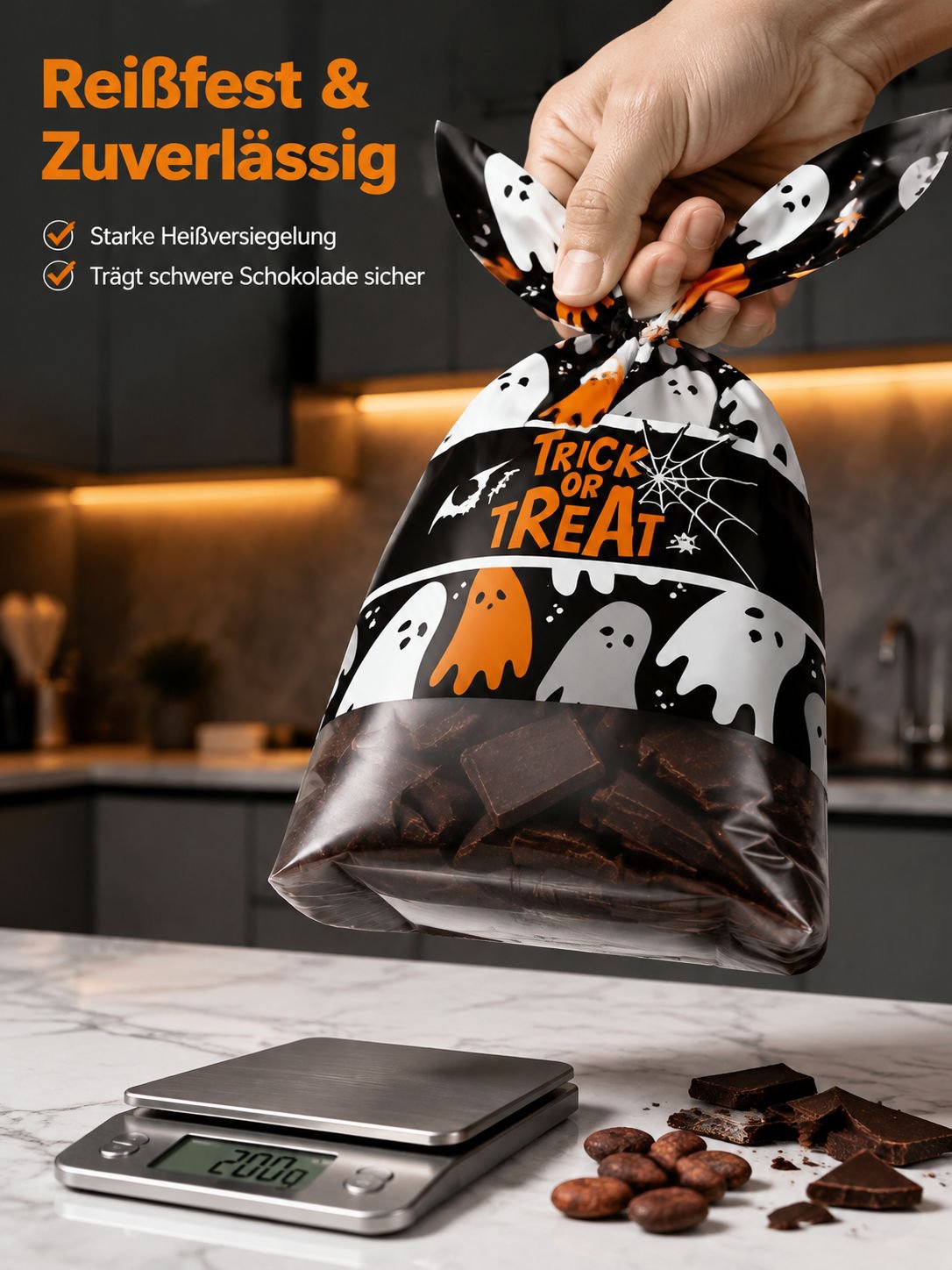 Halloween Geschenkverpackung – 50 Stück im Set