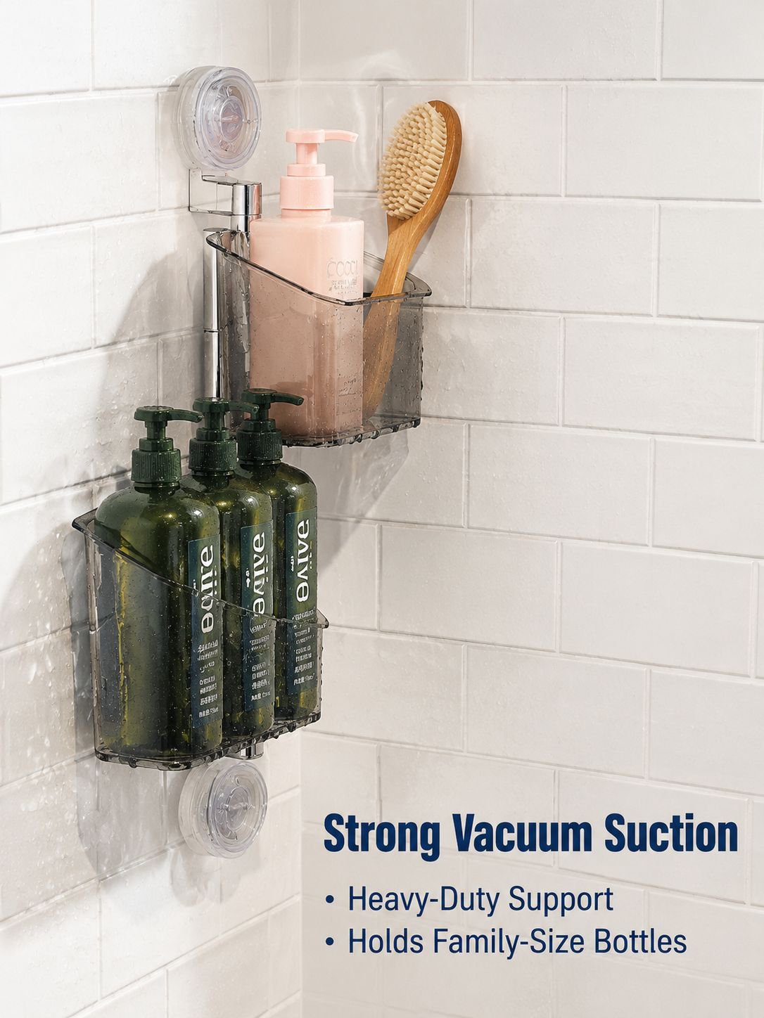 Suction Cup Rotating Storage Basket