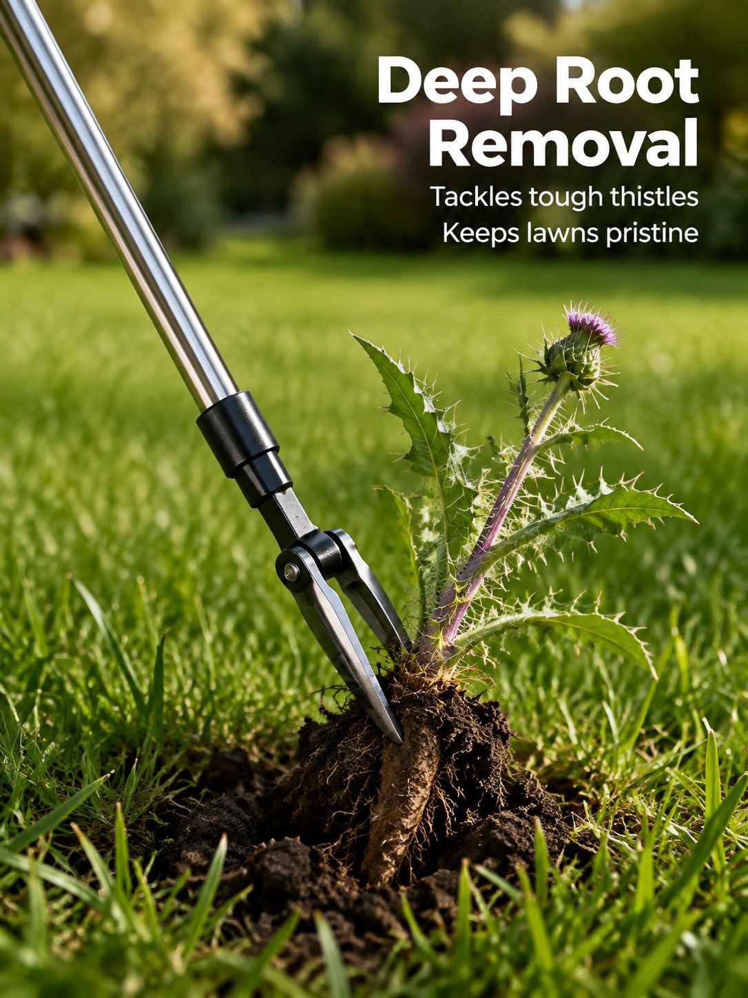 Weed puller tool for effortless garden maintenance