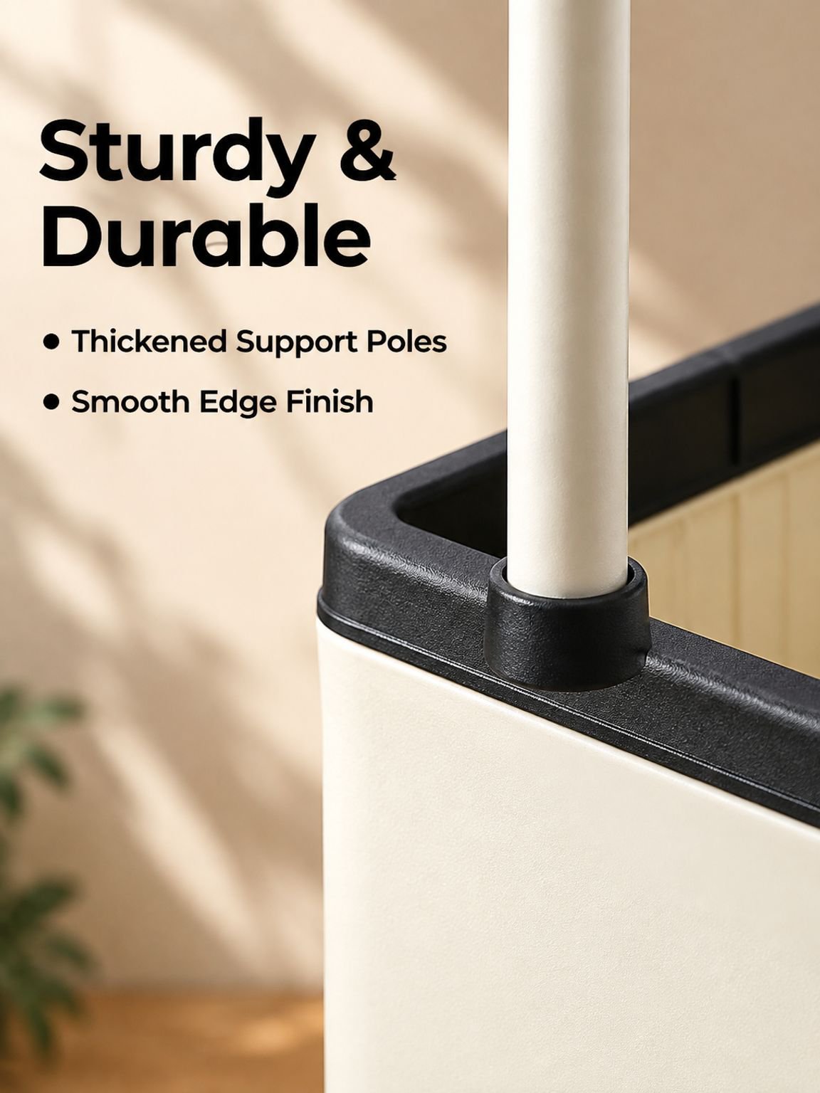 Bedside storage rack with wheels