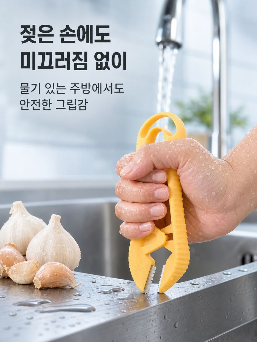 스테인리스 마늘 껍질 벗기기