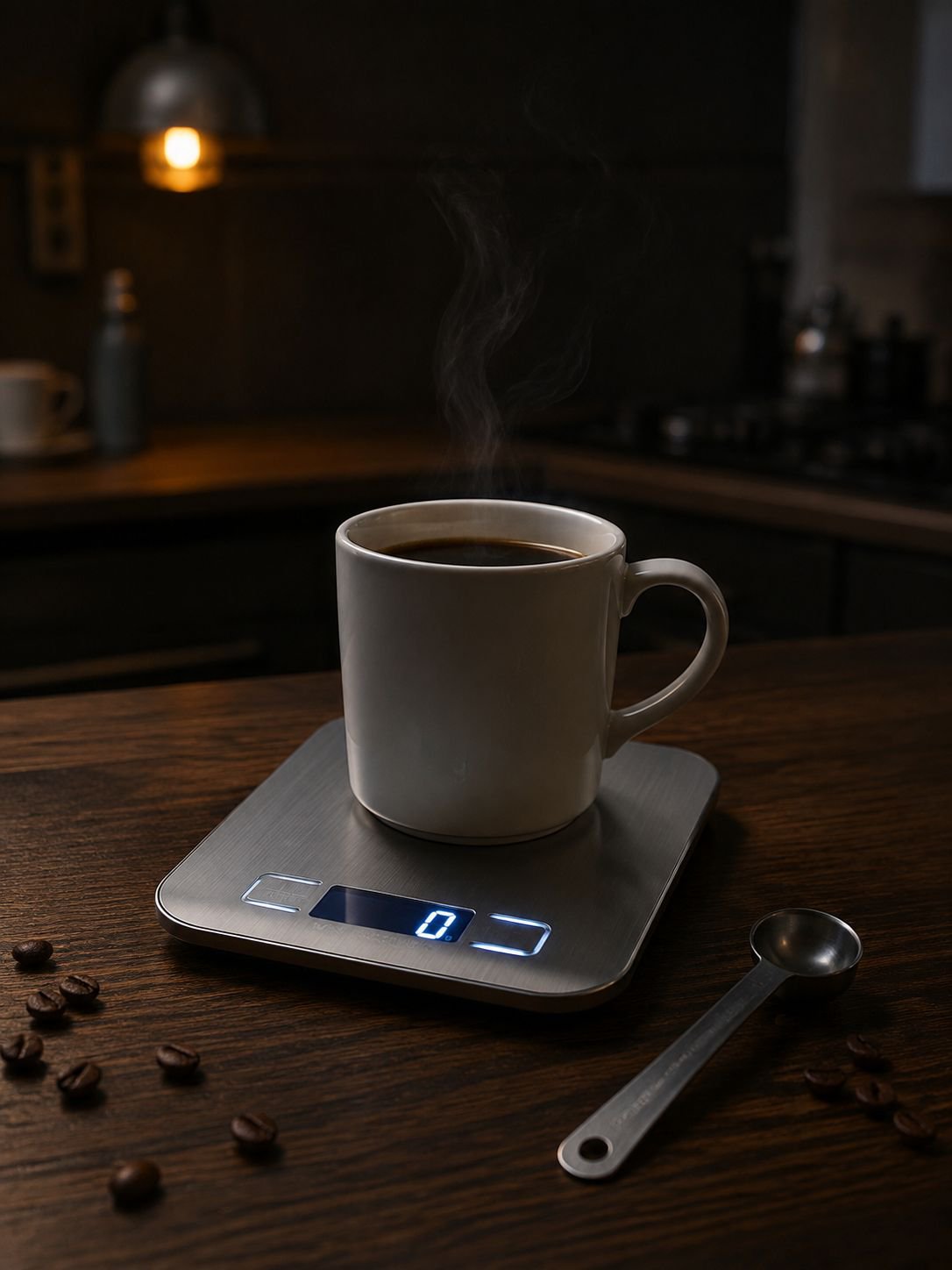 Báscula electrónica para cocina con diseño ergonómico